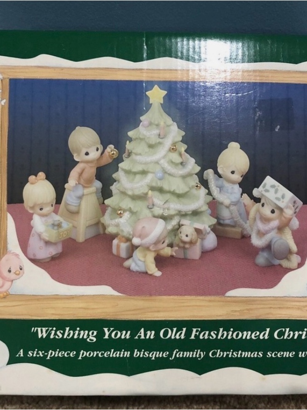 Enesco Precious Moments Green and White Branded Box